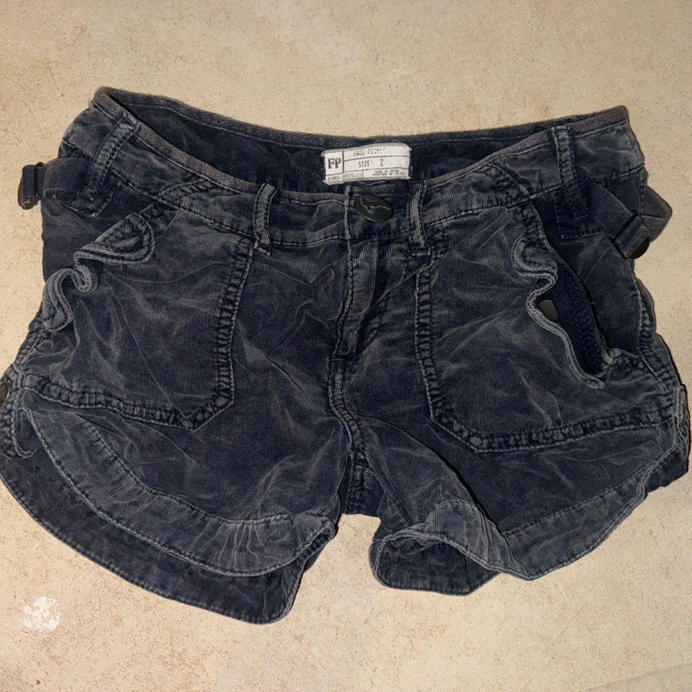 Free People: Distressed Corduroy Shorts in Size 2